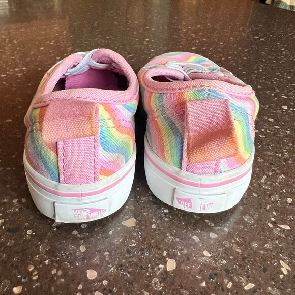 Vans Toddler Sneakers Wavy Rainbow Toddler Size 7 - Picture 5 of 8